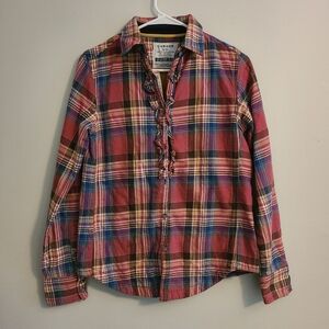 Womens Red Fleece Lined Flanel